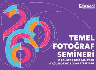 260. Dönem Temel Fotoğraf Semineri (Yüz Yüze) Afiş Tasarım: Sara Arslan